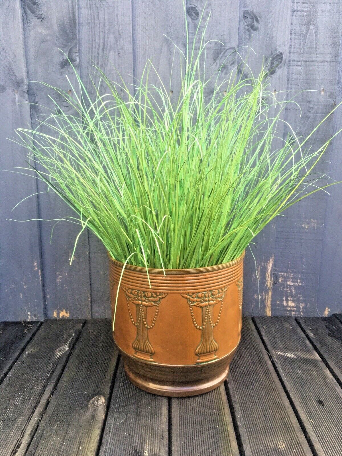 Art Nouveau Beldray Regency Swag Rose Copper Planter Flower Plant Pot Jardiniere photo furniture