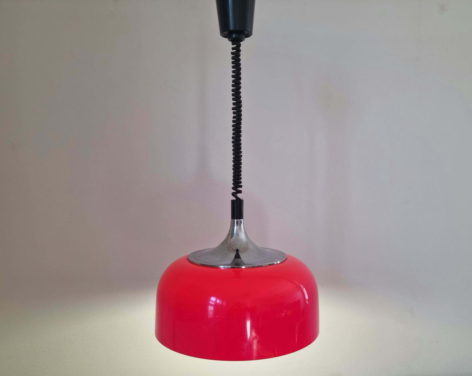 photo for sale Midcentury Design Pendant Meblo, Harvey Guzzini, Italy, 1970s