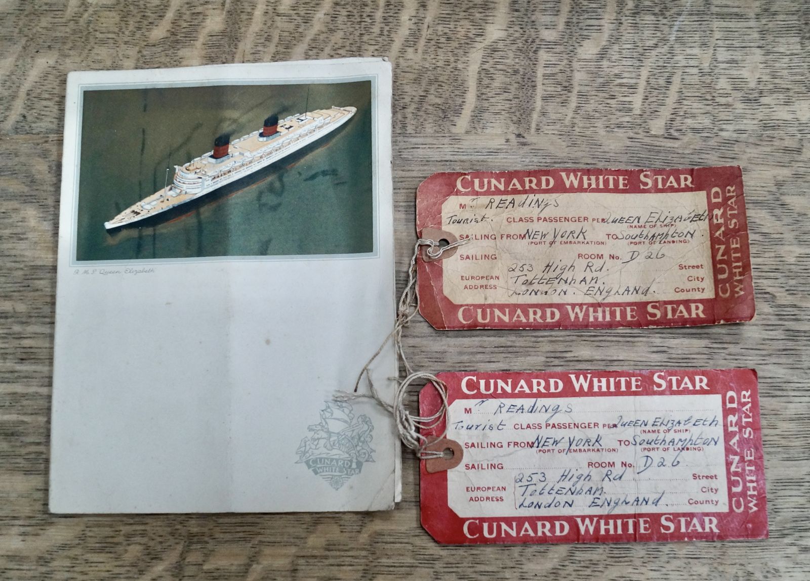 1249.77 Antique Vellum Travel Trunk, 1910s photo
