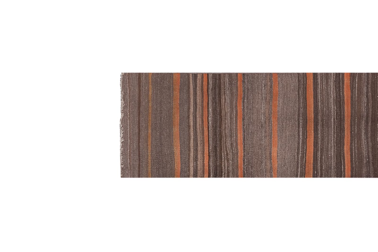 photo furniture Striped Turkish Wool Kilim Runner 1'10'' X 11'2''