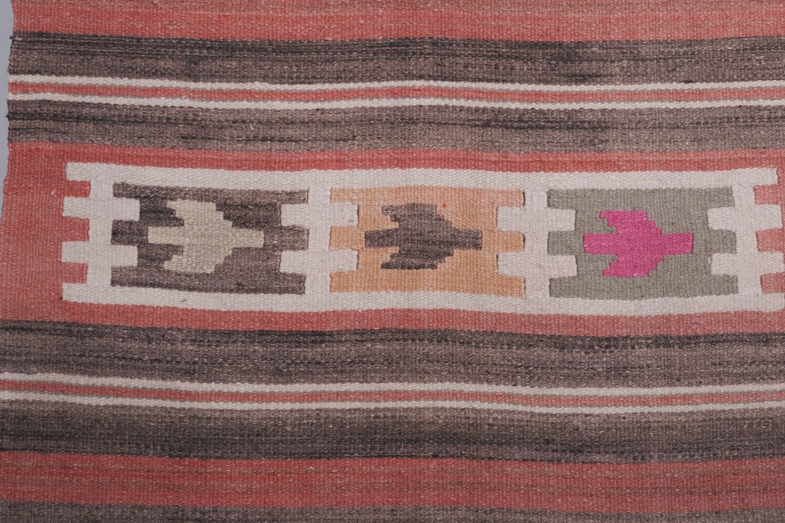 Striped Turkish Kilim Rug Runner 2'9'' X 11'6'' photo for sale