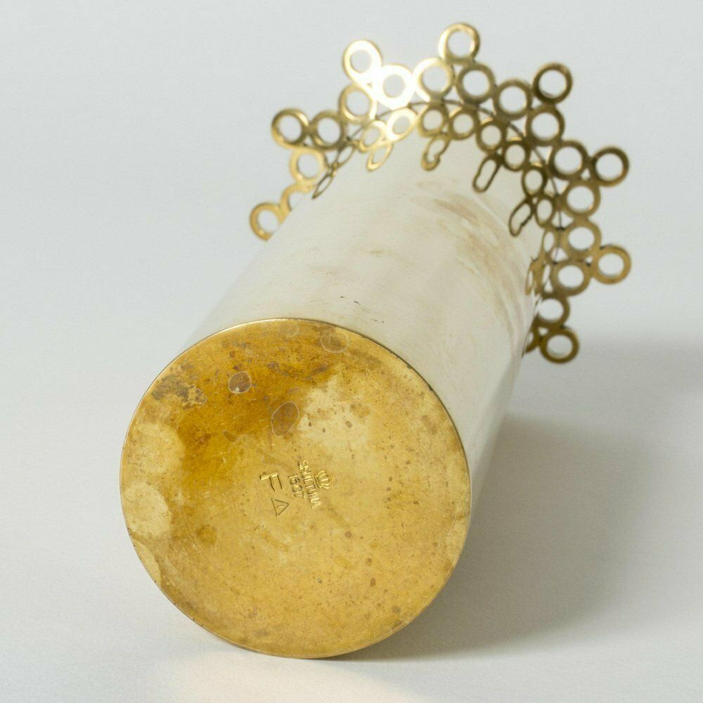 Brass Vase By Pierre Forssell, 1980s photo vinterior