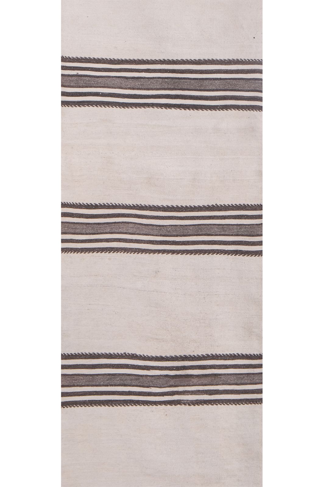 Made Of Natural Undyed Wool Early 20th Century Stair Kilim Runner photo 1300.0