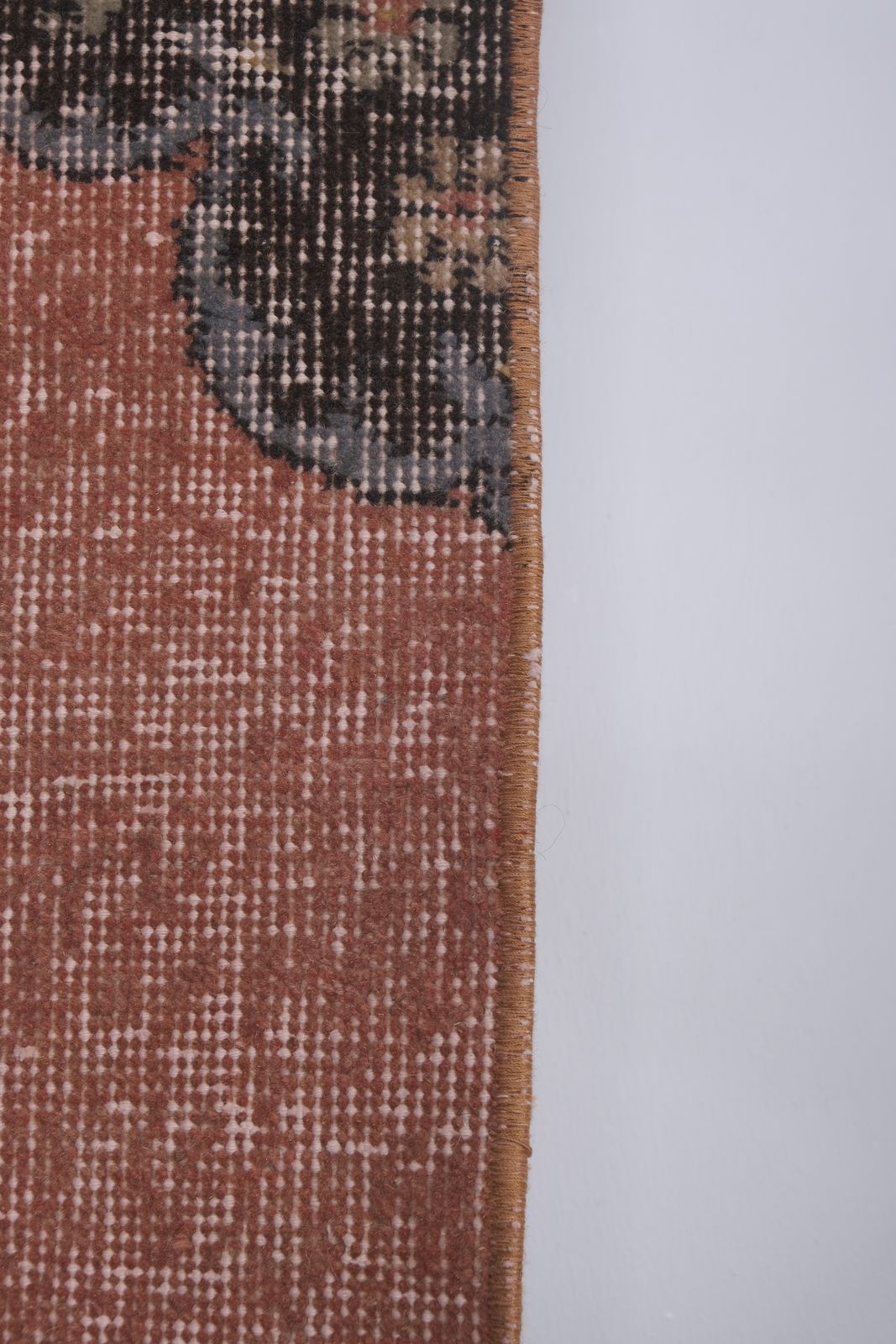 photo furniture 1970s Turkish Oushak Hand Knotted Runner Rug