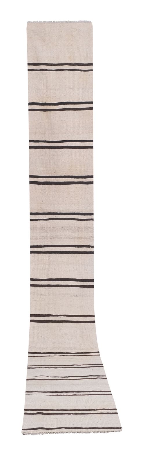 Vintage Organic Turkish Hemp Kilim Runner 2'1'' X 15'