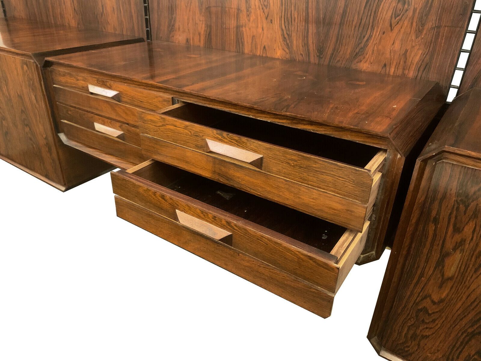 4750.0 Italian Mid Century Wooden Wall Unit photo