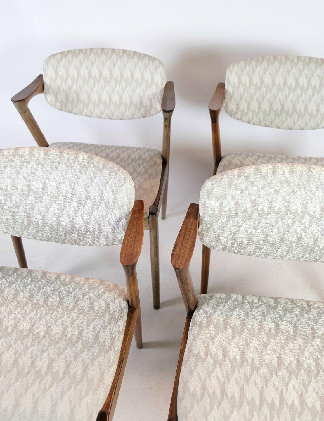 Set Of Four Dining Chairs, Model 42, Kai Kristiansen, Schou Andersen, 1960 photo furniture