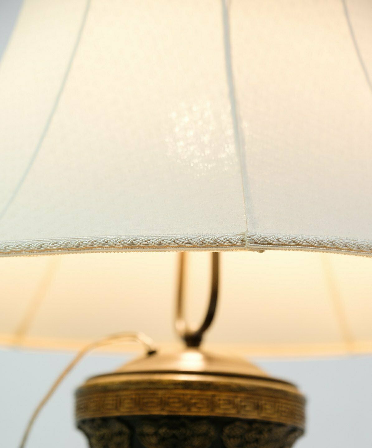 Chinese Lamp Detailed Carvings & Motif From 1920s. photo for sale