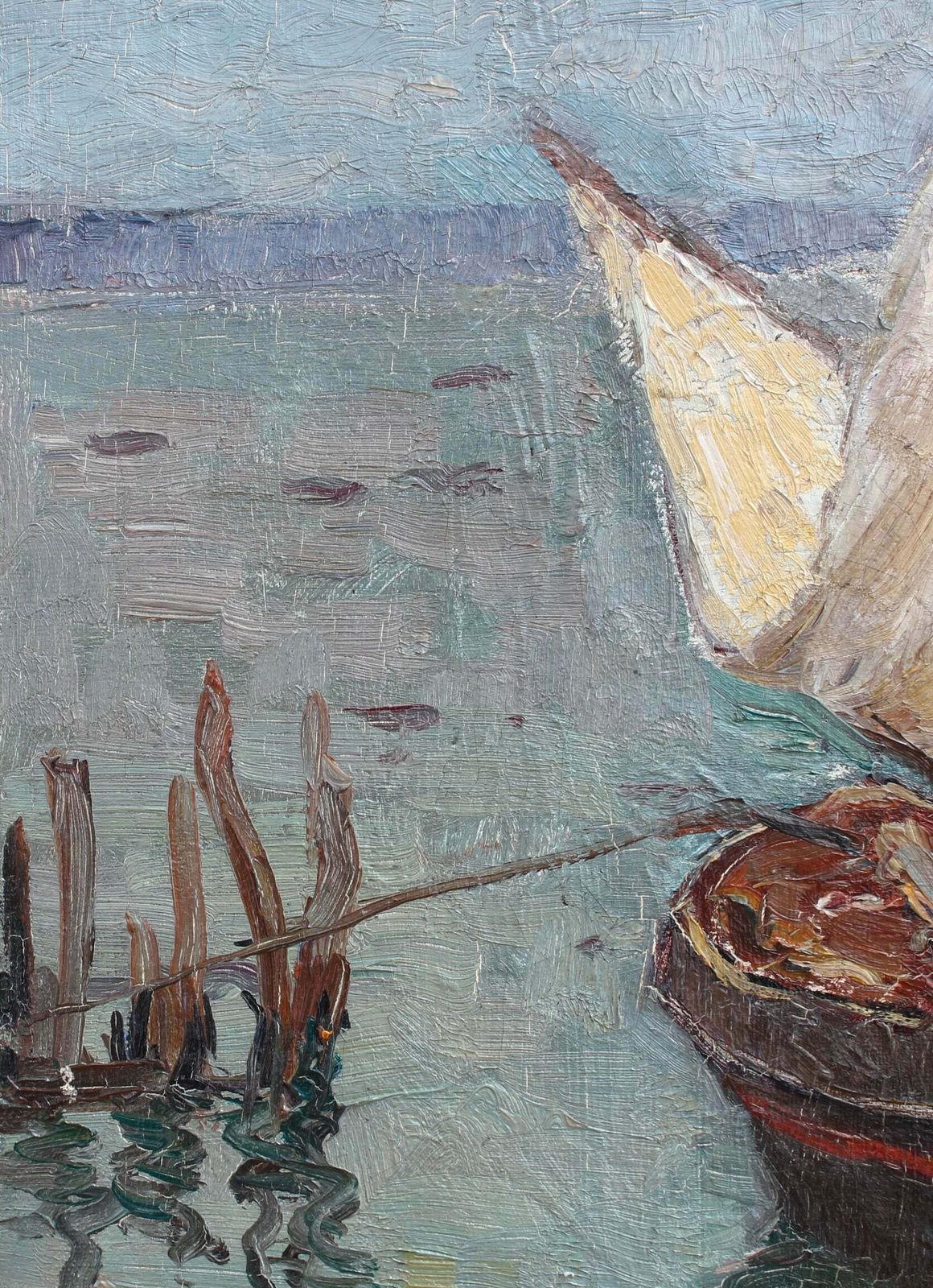Art 'The Boat In Martigues, France' By Marie De Nivouliès De Pierrefort (Circa 1910) photo