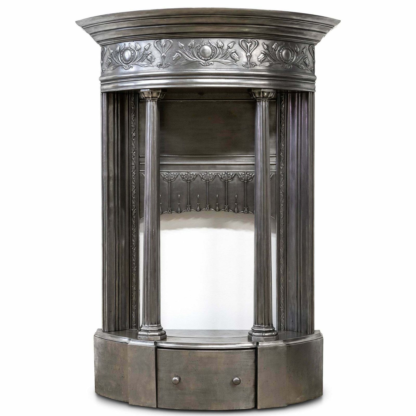 Rare Antique Art Nouveau Chimneypiece With Columns
