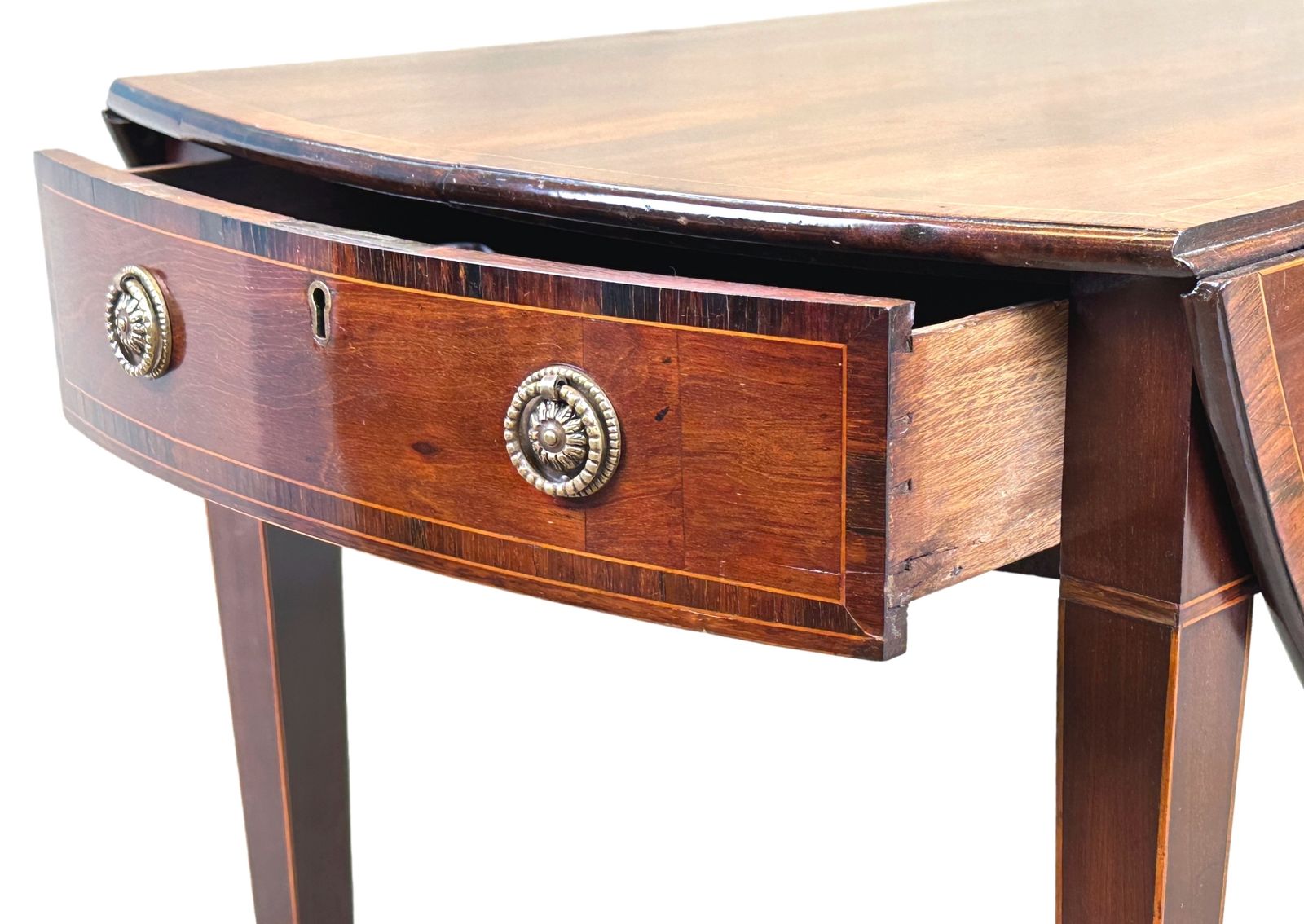 Antique Mahogany Oval Pembroke Table (England, Circa 1790) photo for sale