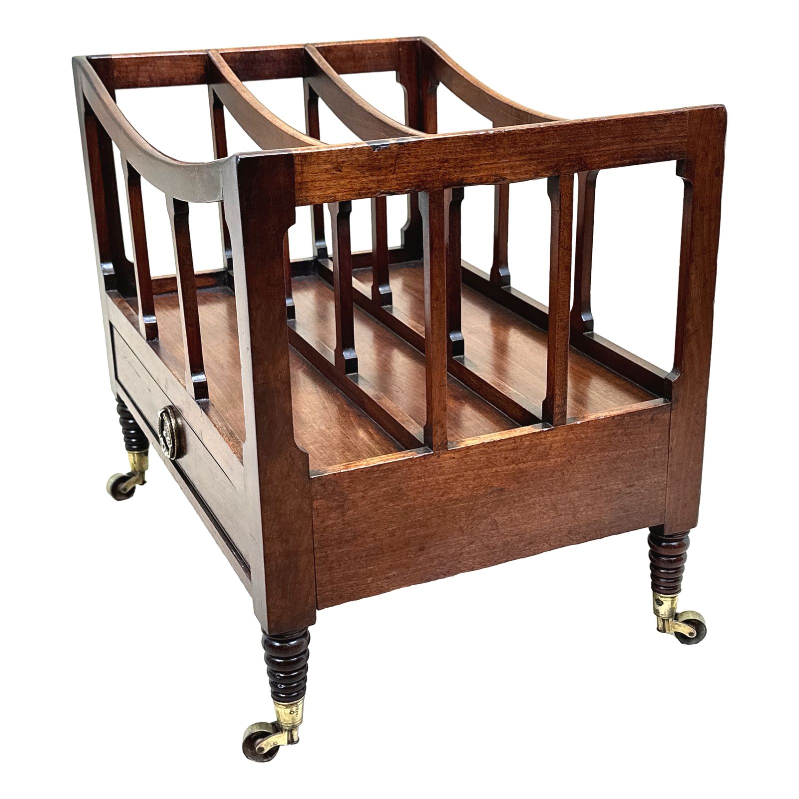 photo furniture Regency Mahogany Boat Shaped Canterbury (England, Circa 1820)