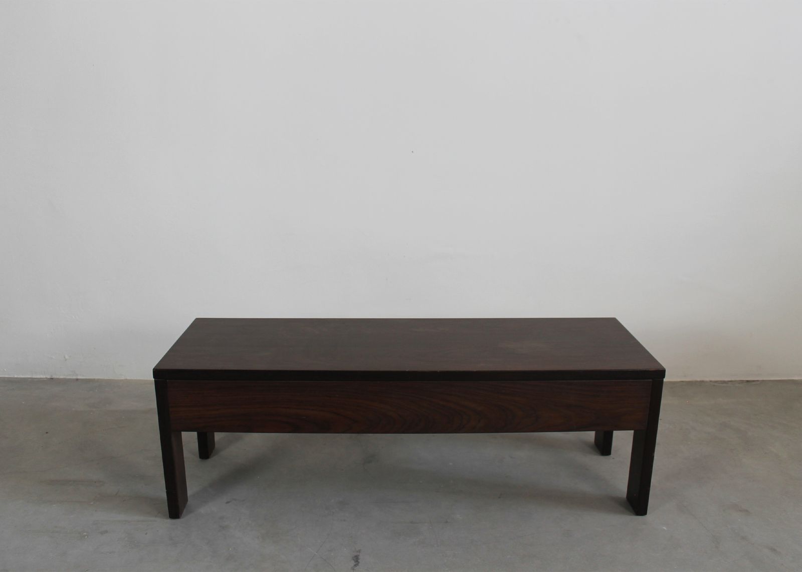 Ettore Sottsass Rectangular Coffee Table In Wood By Poltronova 1960s Italy photo for sale