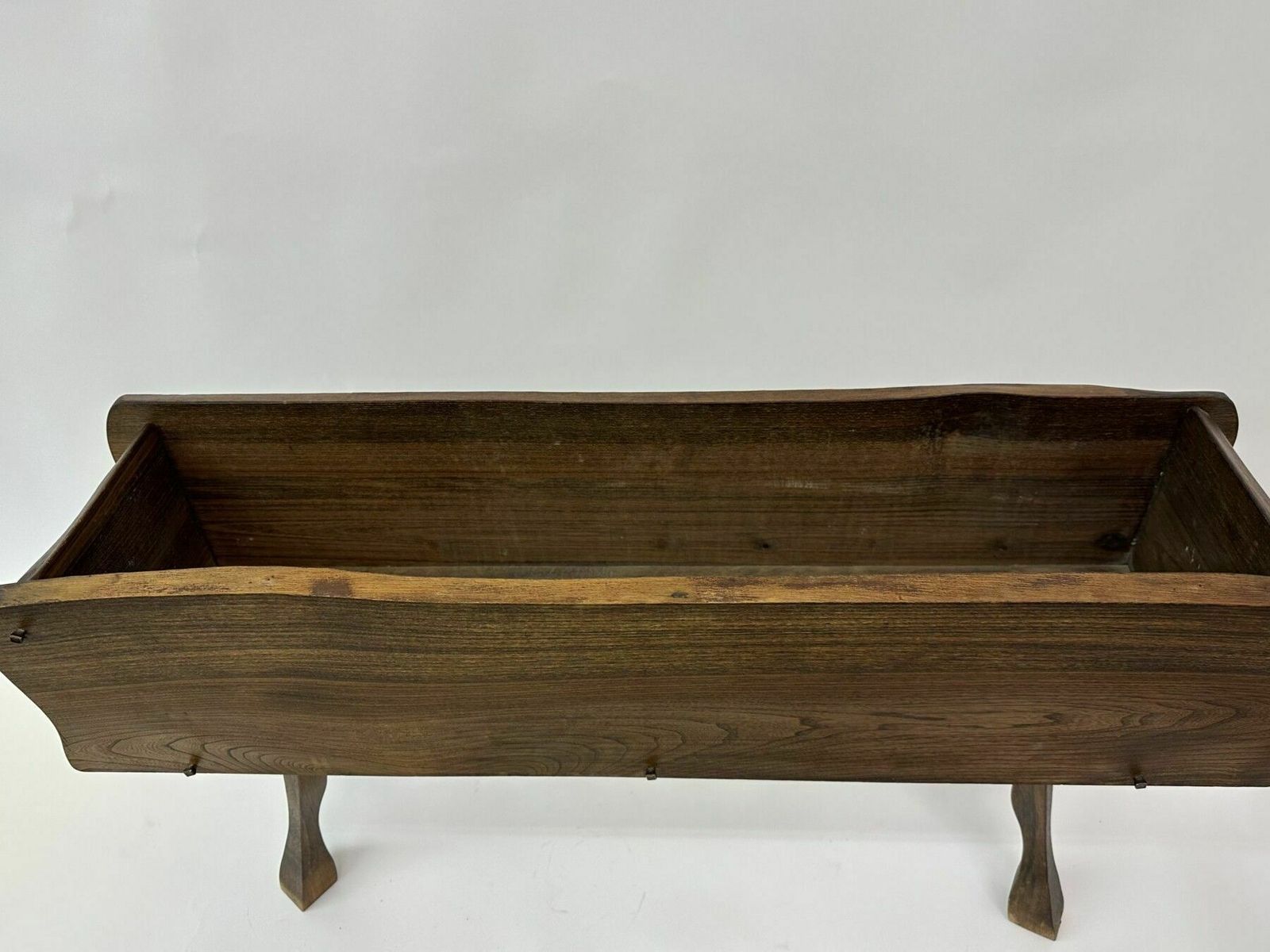 Brutalistisch Massief Houten Plantenbak, Jaren 1970 photo Woonaccessoires