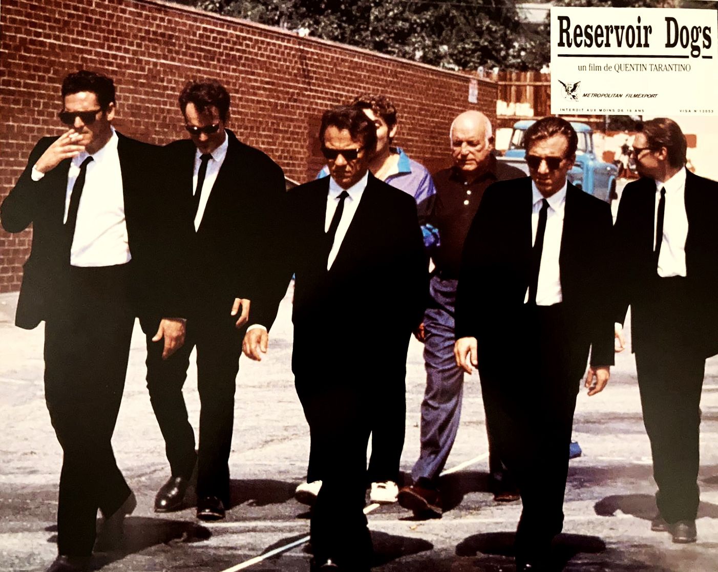 Reservoir Dogs Vintage Lobby Card 1 Framed In Black photo furniture