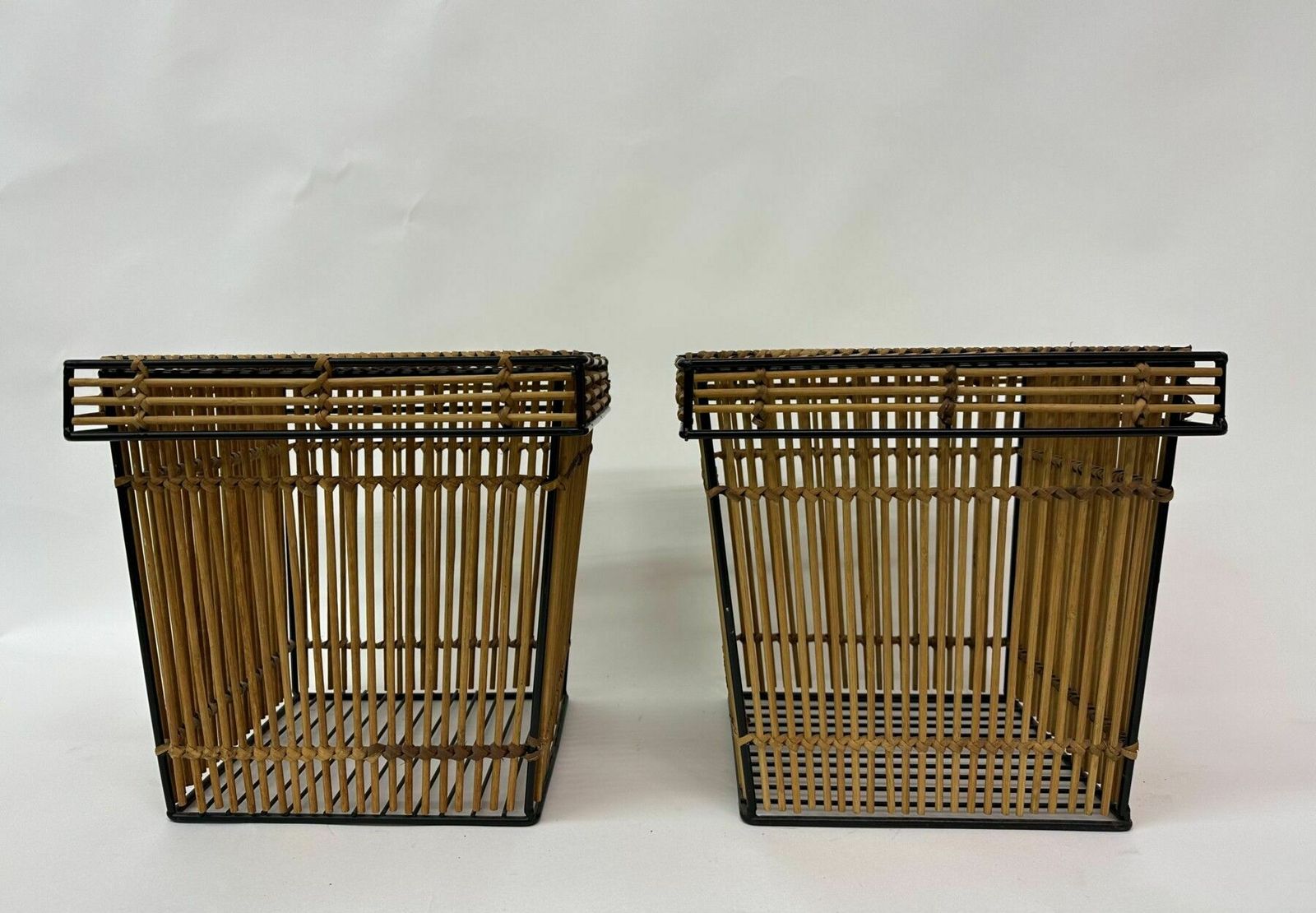 Set Of 2 Storage Baskets By Dirk Van Sliedregt For Rohé, Netherlands 1960s photo 662.16
