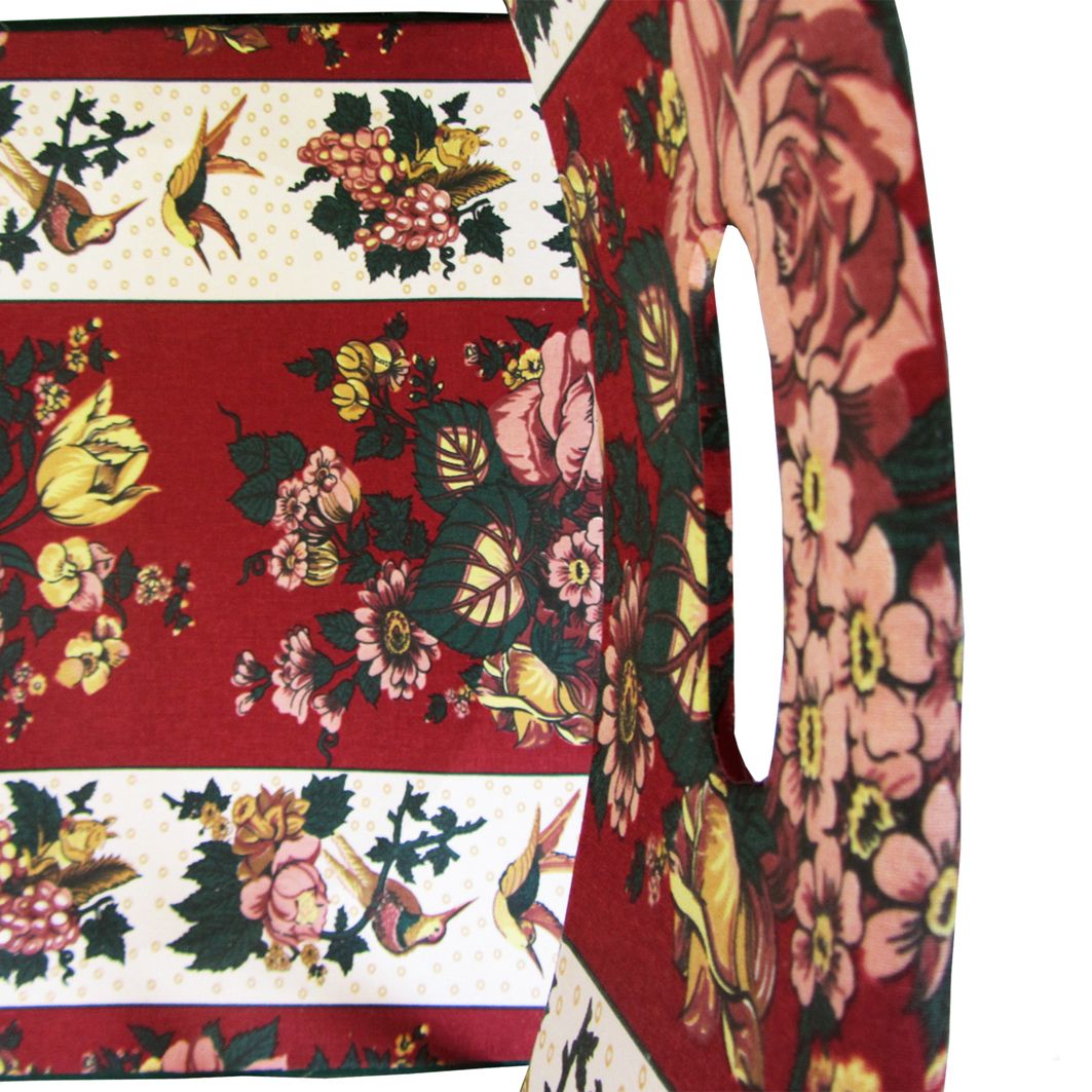 "Country Heirloom" Restyled Folding Chairs By Habitat Improver With Fabric Découpage photo vinterior