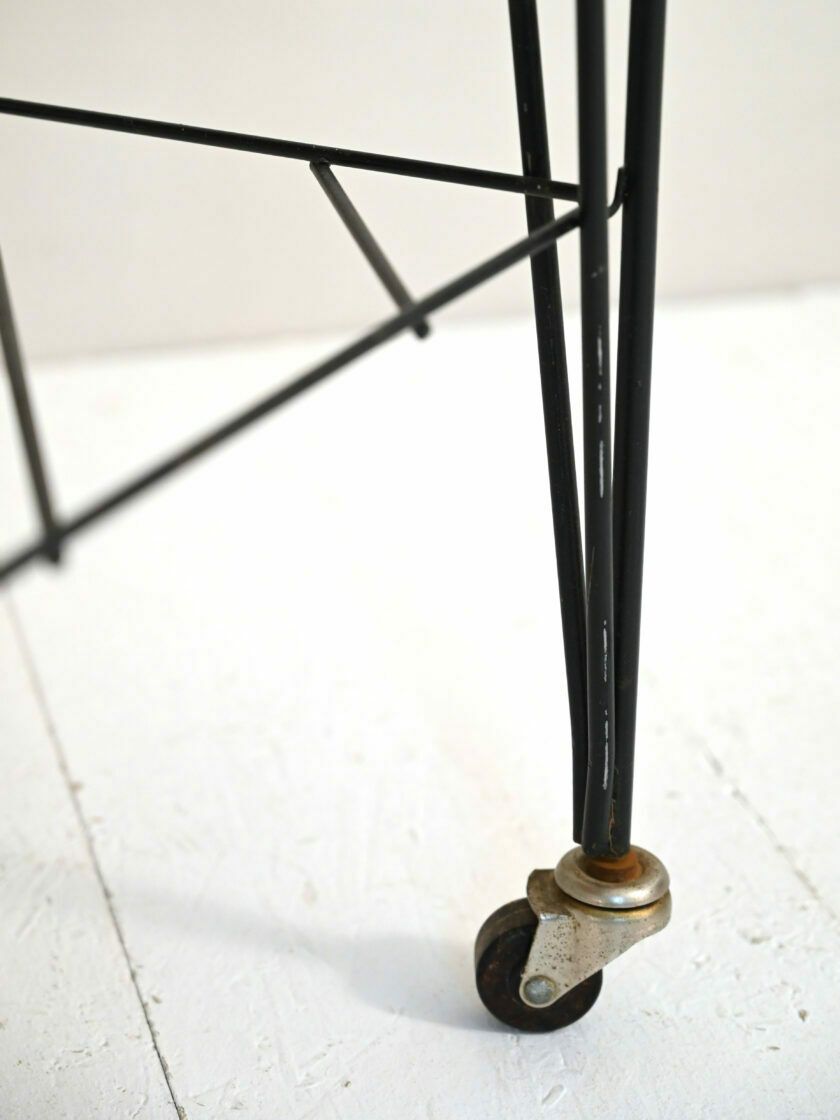 Vintage Scandinavian Side Table With Metal Structure photo buy