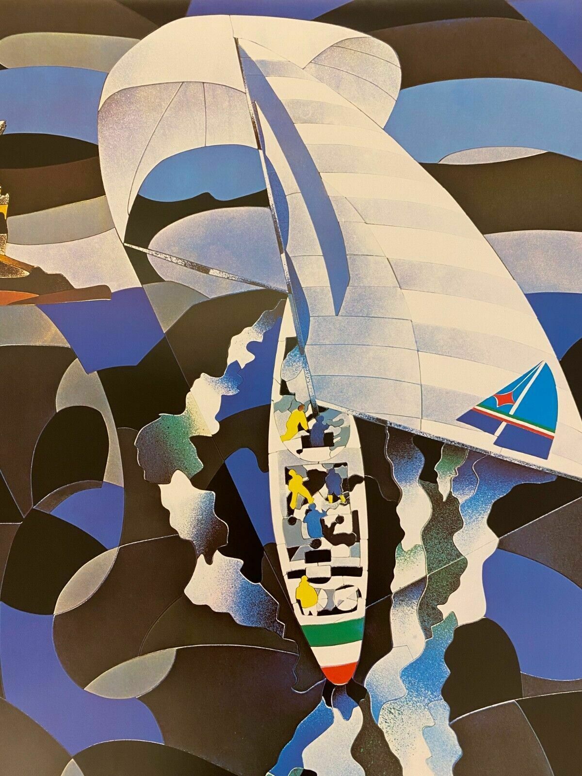 photo for sale Ugo Nespolo, 1983   Azzurra   Original Advertising Vintage Poster