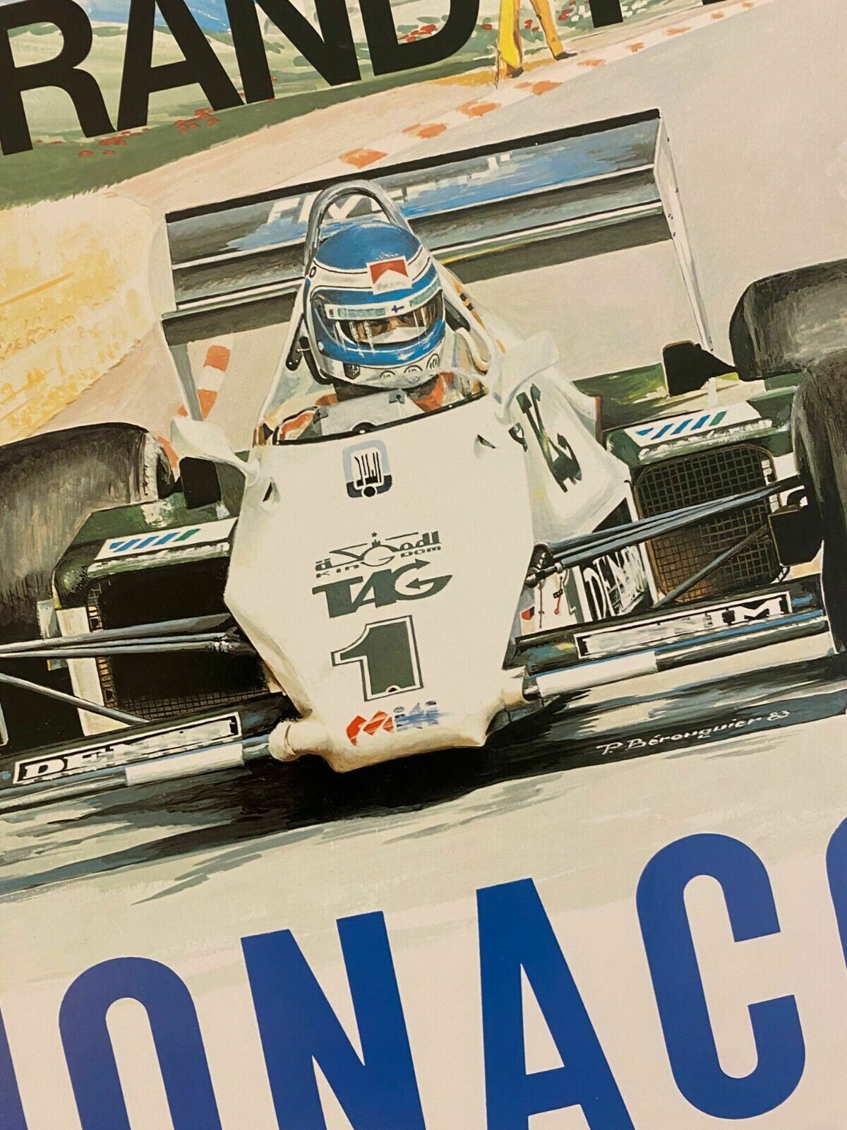 photo furniture Pierre Berenguier, 1984   Monaco 84   Advertising Offset Poster Linen Backed
