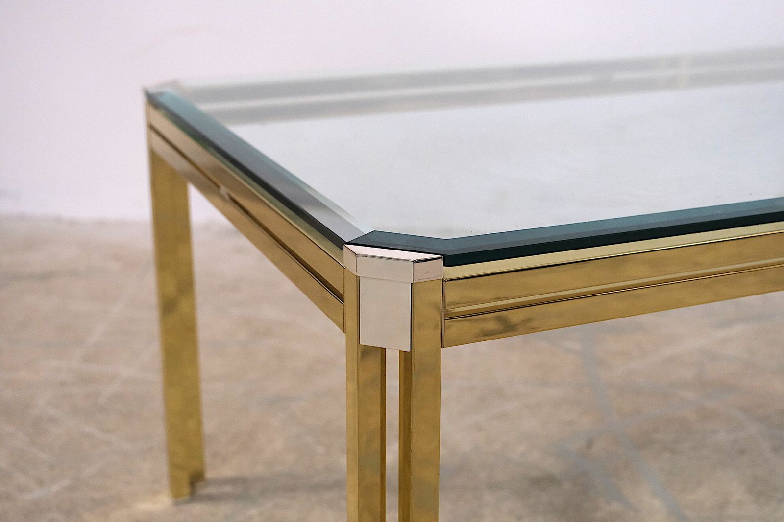 Italian Chrome And Glass Coffee Table, 1970s photo Furniture