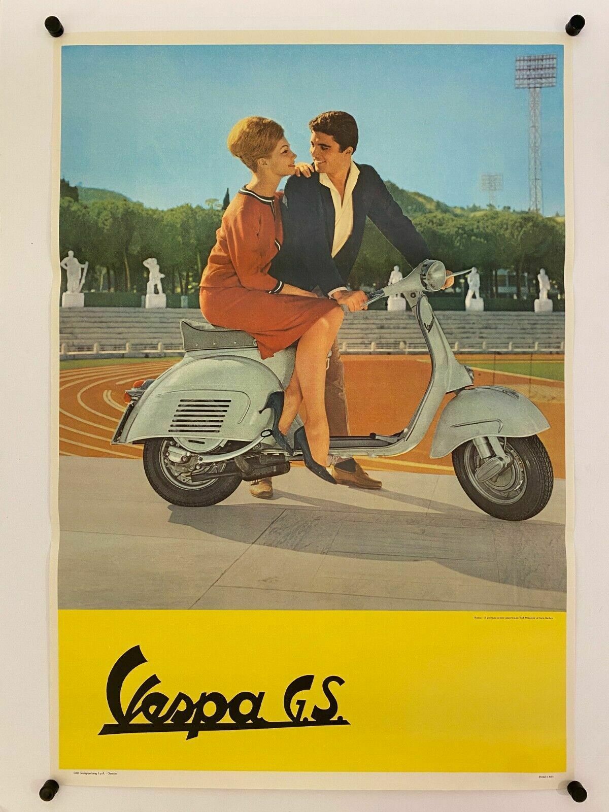 Anonymous, Ca 1970s   Vespa Gs   Advertising Vintage Poster Ca 99 X 69 photo furniture