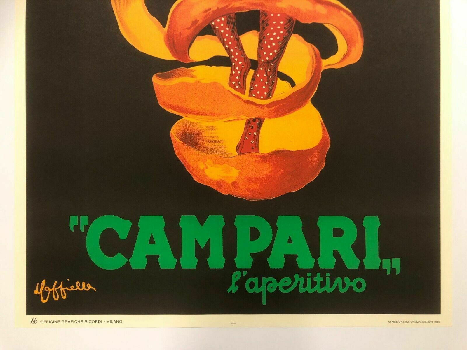 Leonetto Cappiello, 1970s   Spiritello Campari   Vintage Affiche Linen Backed On Canvas photo buy