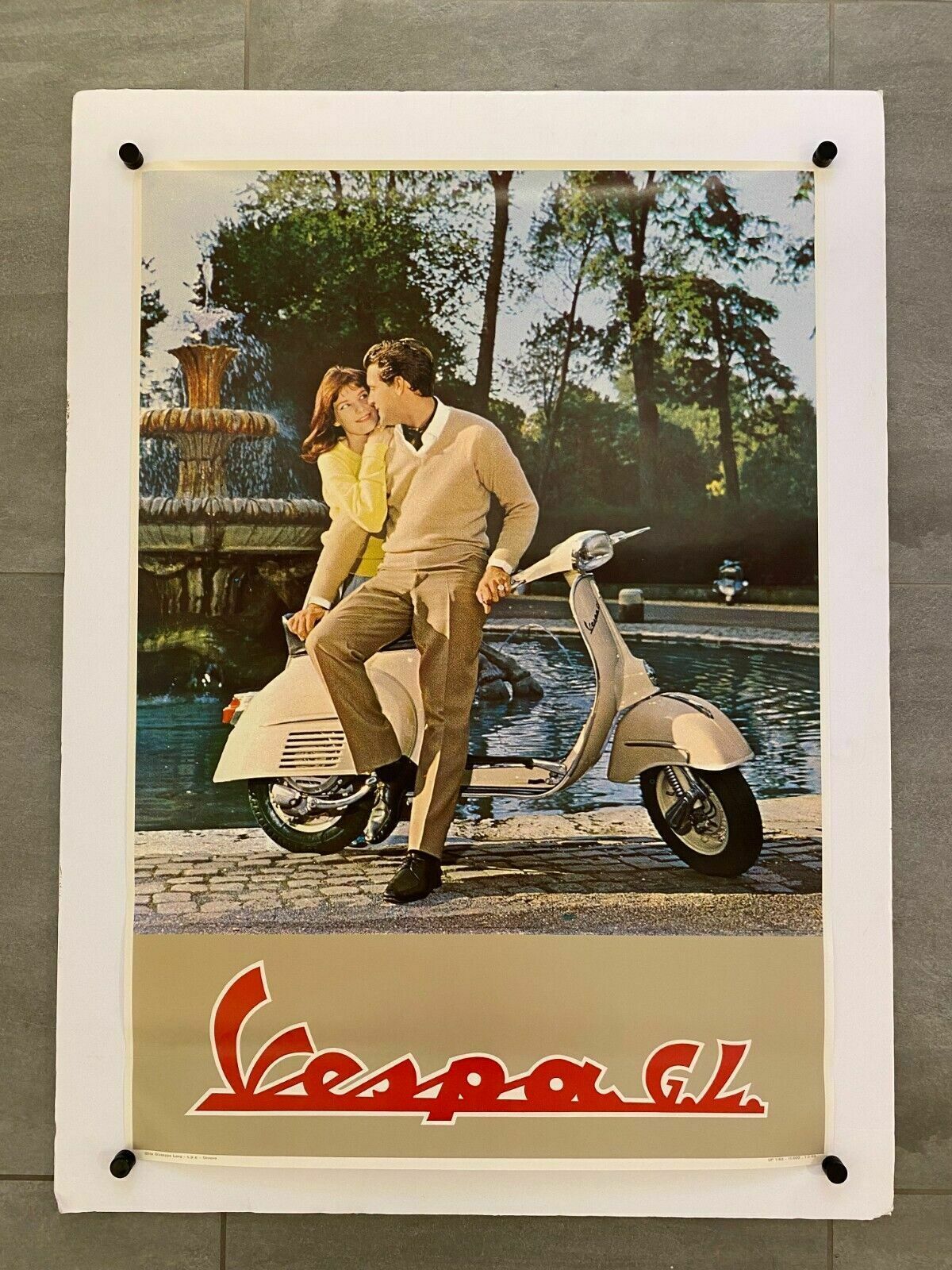 Anonymous, Ca 1970s   Vespa Gl   Advertising Vintage Poster Ca photo for sale