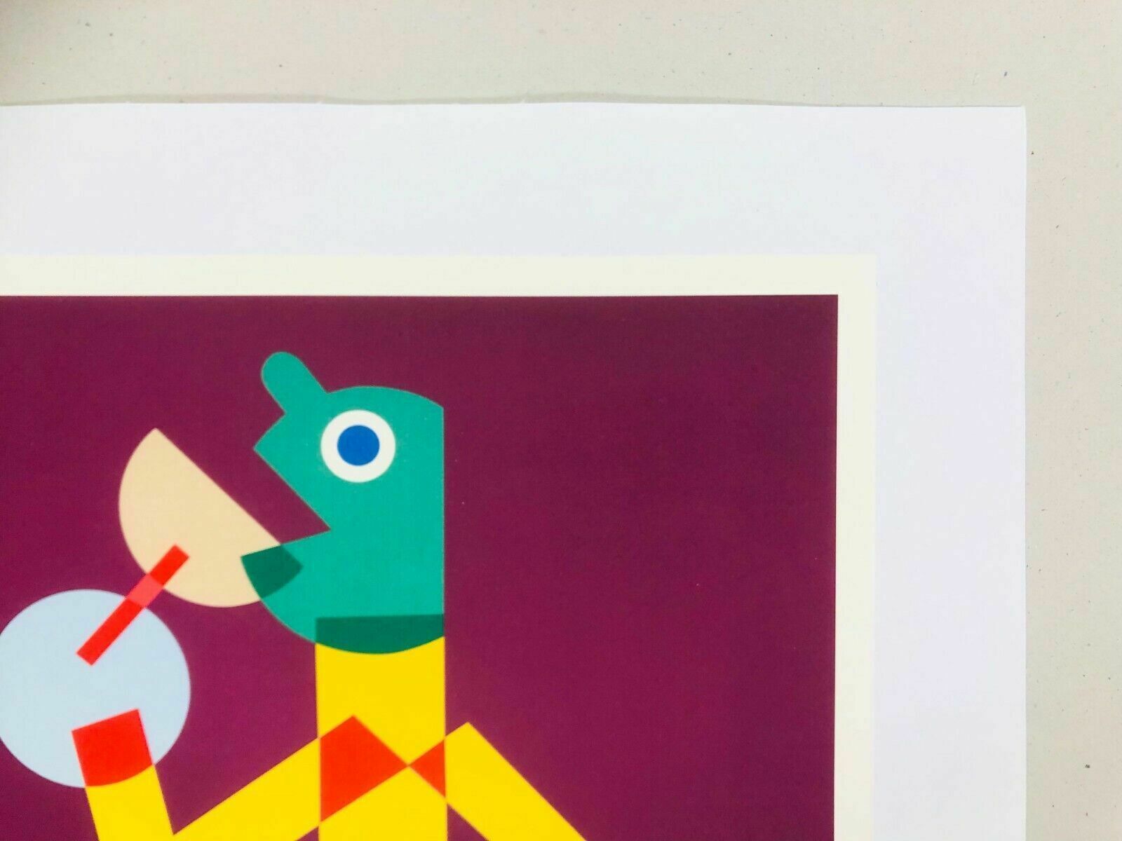 Fortunato Depero, C.A. 1980s  Campari  Advertising Vintage Affiche Linen Backed On Canvas photo vinterior