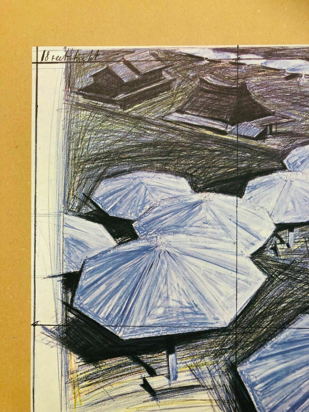 Christo, 1986   The Umbrellas   Exhibition Poster Printed In Offset Lithography photo vinterior