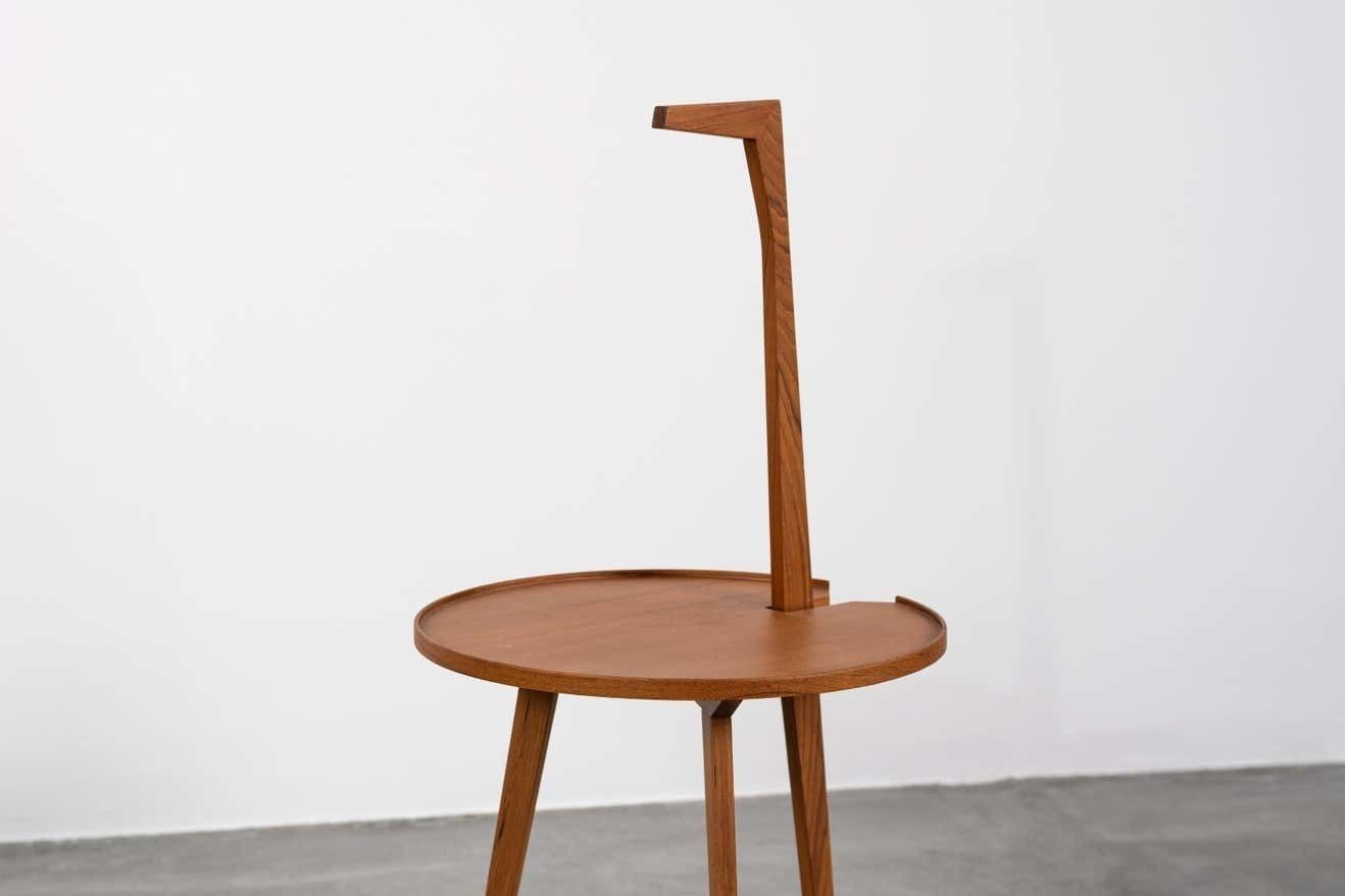 Franco Albini Cicognino Round Coffee Table In Teak By Poggi Pavia 1970s Italy photo for sale