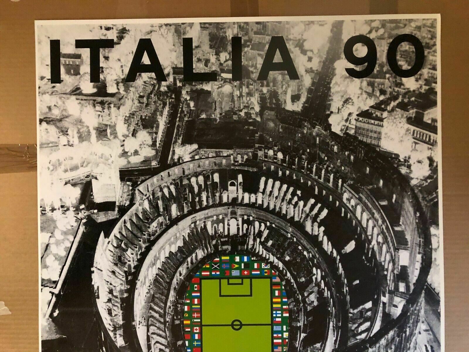 Alberto Burri, 1990   Italia 90   Original Poster Printed In Offset Lithography photo 312.0