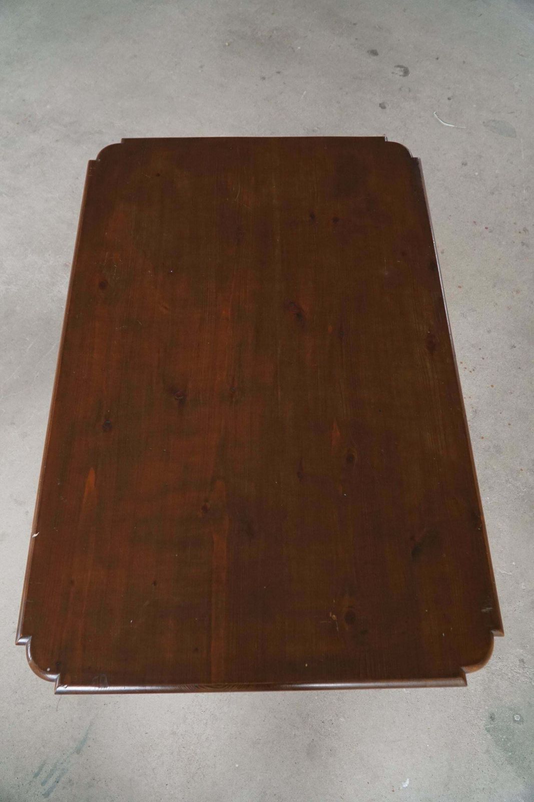 photo for sale French Sculptural Baroque Style Desk In Stained Pine, Early 20th Century