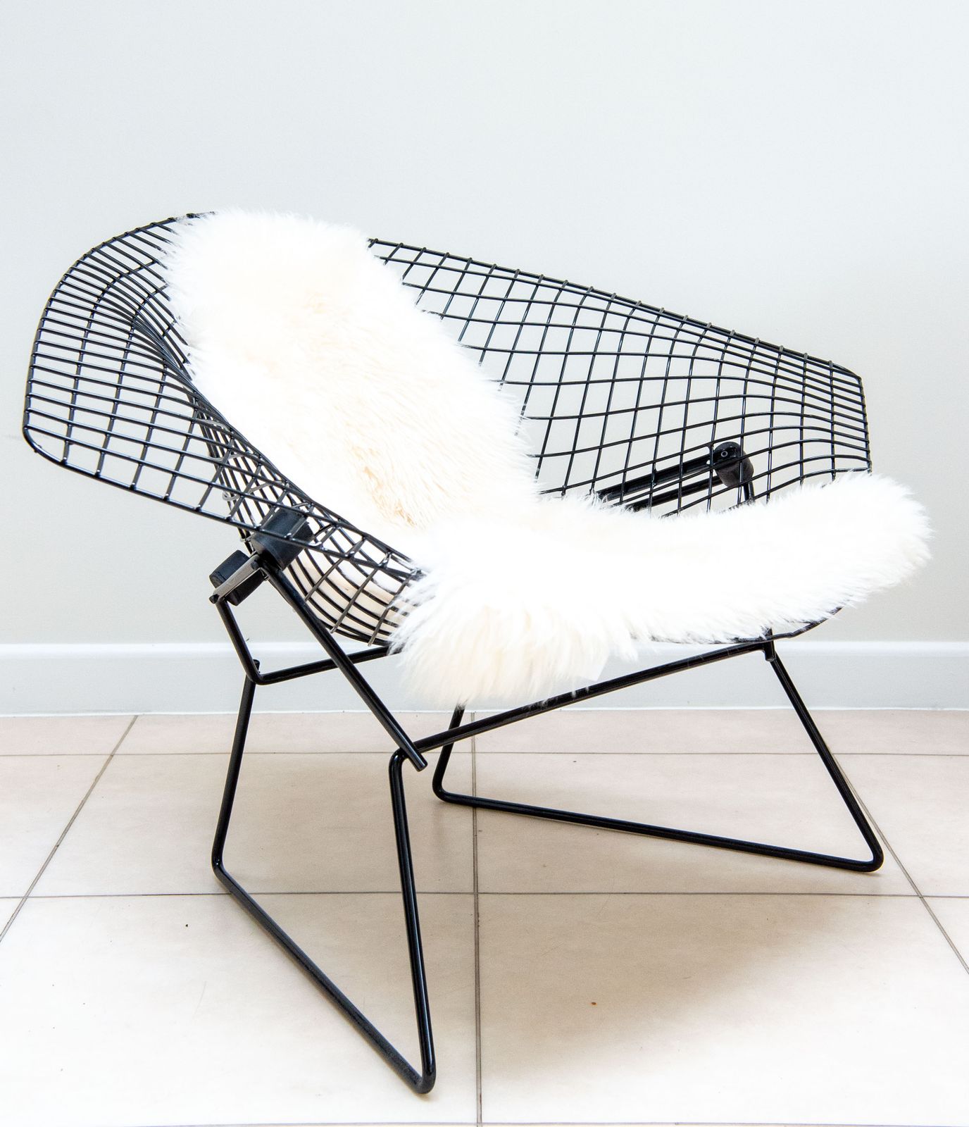 Large Diamond Chair By Harry Bertoia For Knoll International, 1950s photo for sale