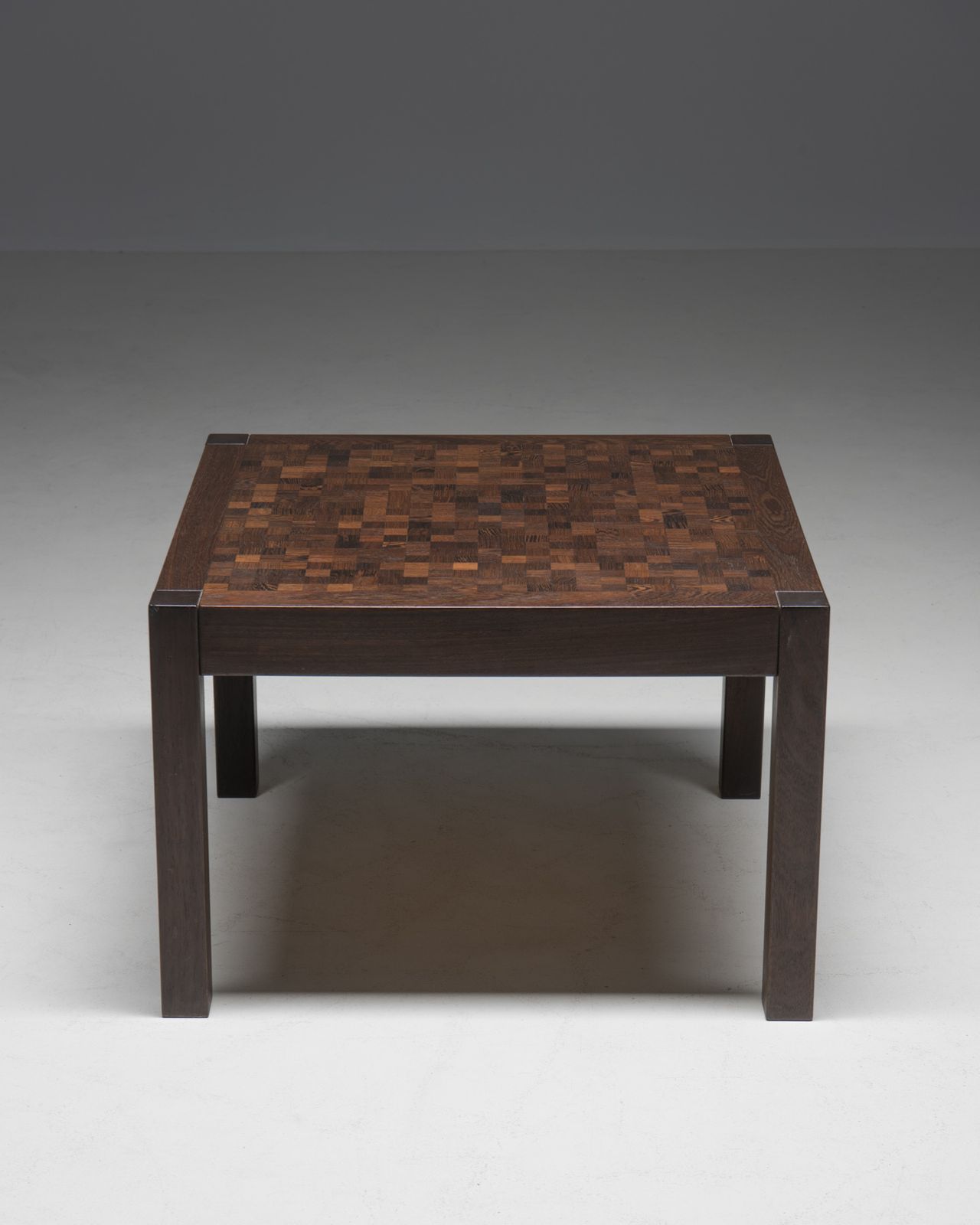 photo for sale 'Mosaik' Coffee Table In Wengé, Dieter Waeckerlin, 1960's, Switzerland