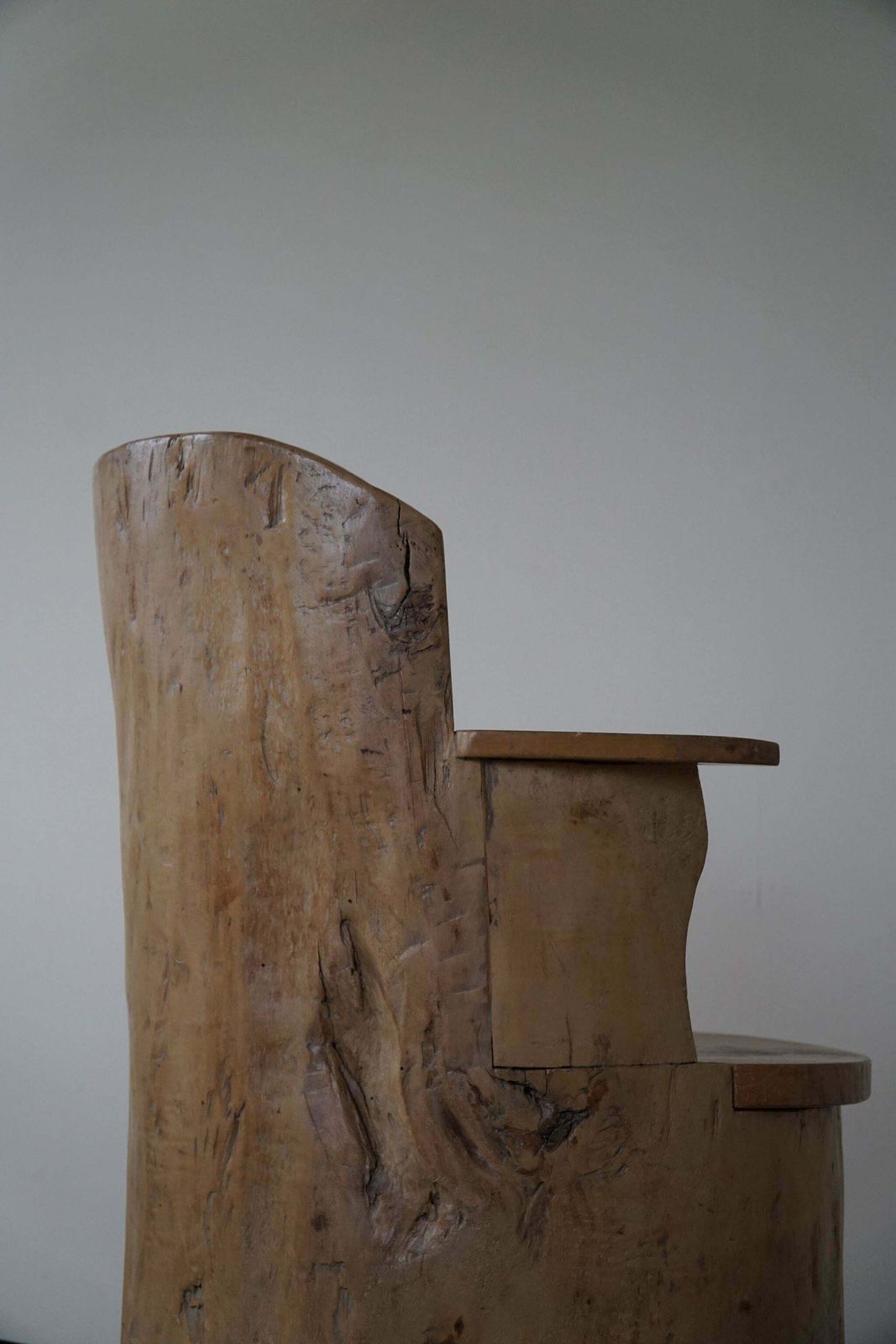Wabi Sabi Stump Chair In Solid Birch By A Swedish Cabinetmaker Modern 1950s photo buy