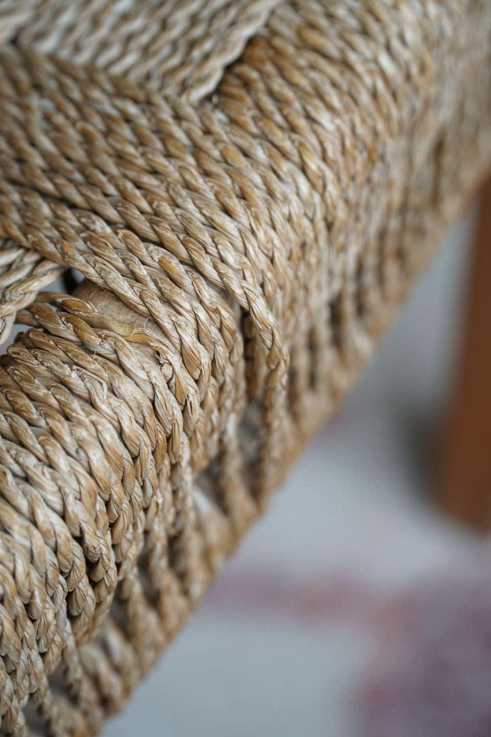 Furniture Danish Modern Lounge Chair In Beech And Papercord, In Style Of Frits Schlegel photo