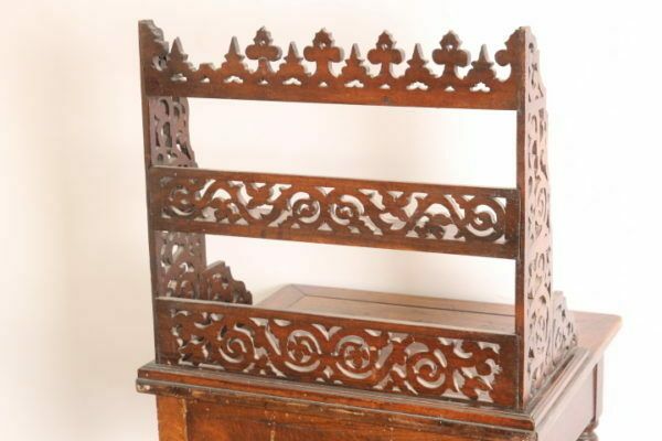 photo vinterior Delightful Antique Writing Desk / Table Emilian Walnut Louis Philippe 1850 !!