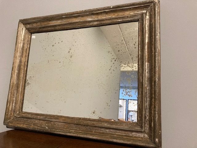 388.96 Ancient Gold And Silver Mecca Mirror XVIII Century. Italy photo