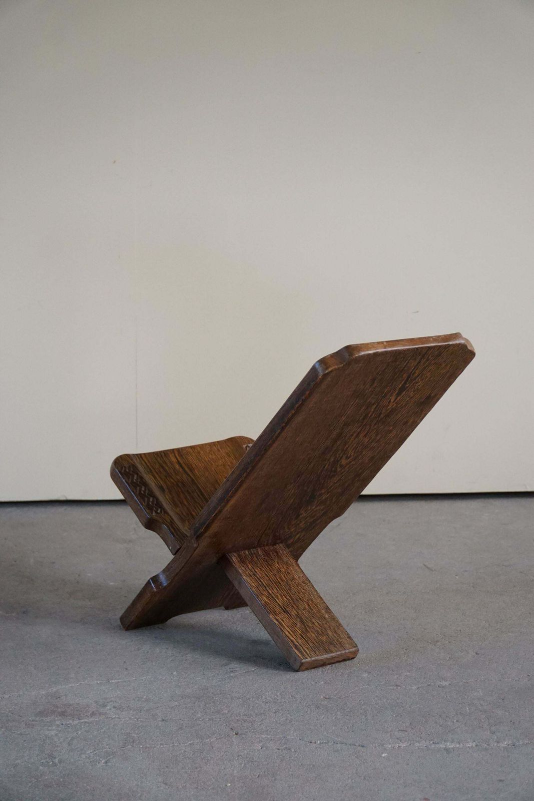 Primitive African Tribal Hand Carved Folding Palaver Chair, Wabi Sabi, 1970s photo Furniture