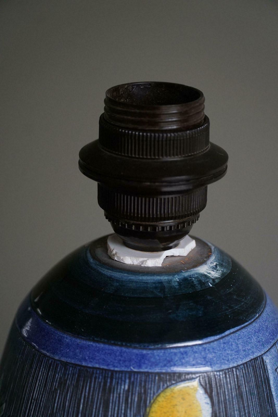 photo for sale Marian Zawadzki "Oryx" Unique Floor Lamp, Tilgmans Ceramics, Sweden, Dated 1963