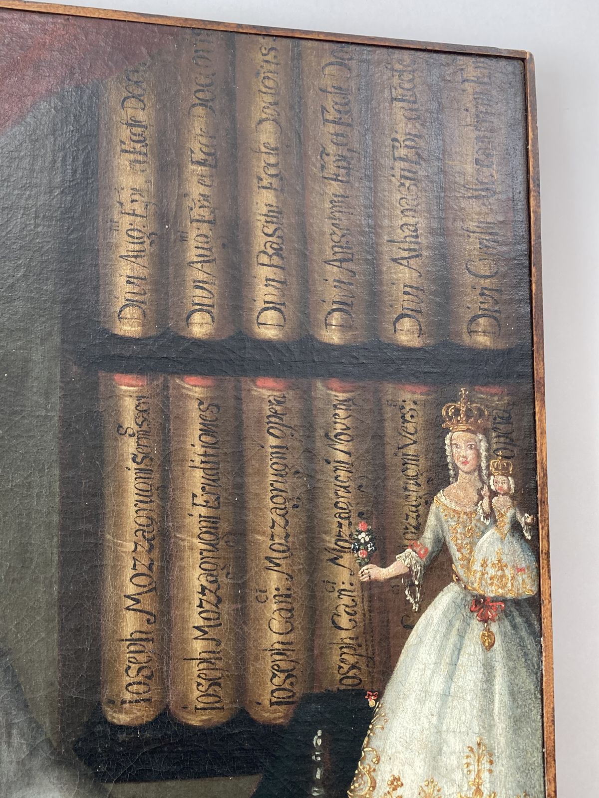 Ancient Oil Painting On Canvas Neapolitan School Mazzagrugno 1765 photo vinterior