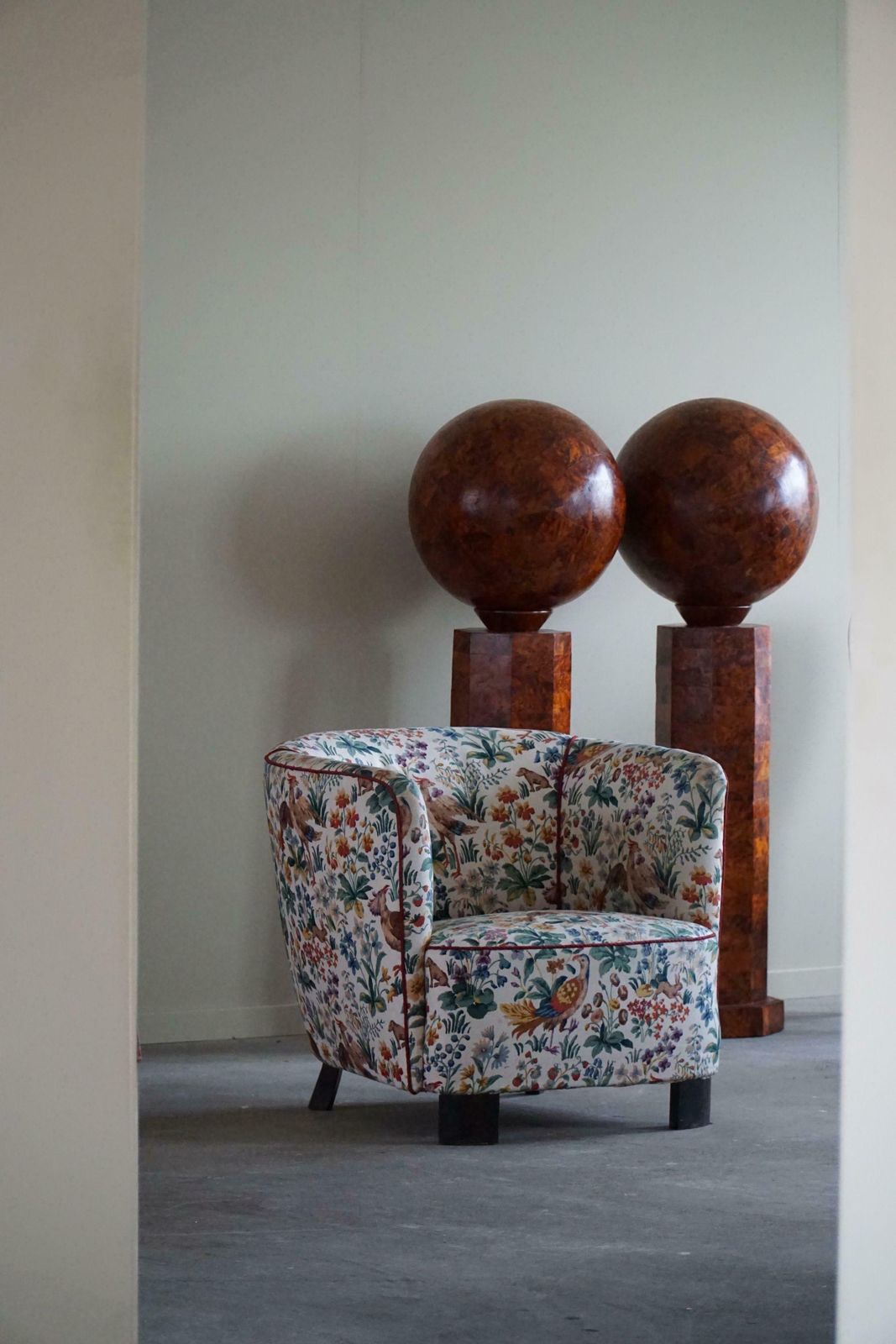 Danish Mid Century   Pair Of Curved Club Chairs   Viggo Boesen Style   1940s £6,413.60per Set photo vinterior