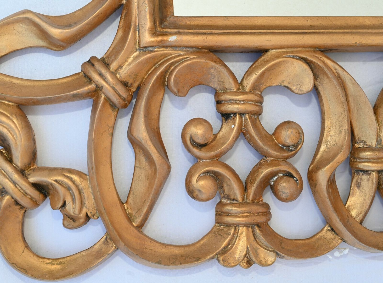 Gilt Gothic Mantle Mirror   Glass Gilded Frame English Interiors photo 895.0