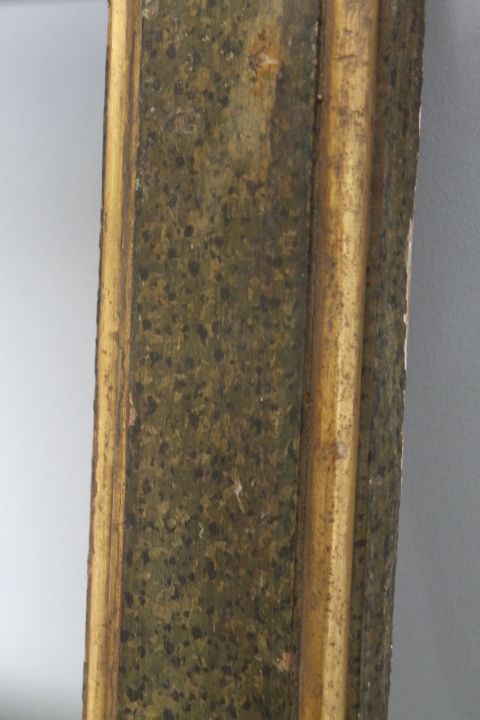 Home Decor Ancient Splendid Wooden Frame Painted In Faux Marble From The 17th Century. photo