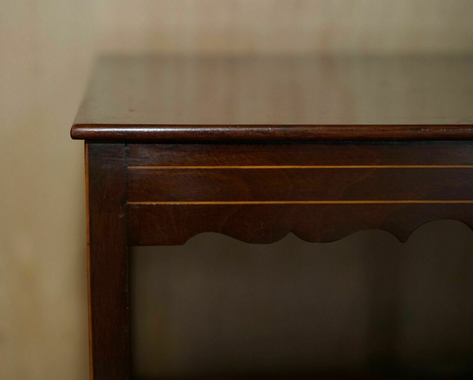 Antique Victorian Mahogany Single Drawer Tall Lamp Twin Top Table Plants Etc photo Furniture