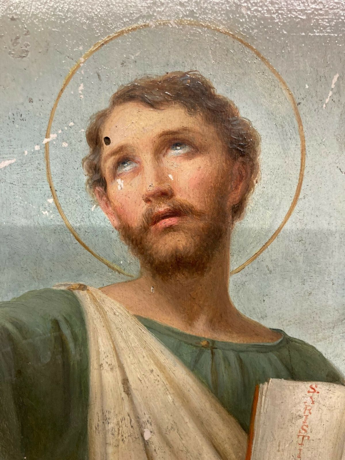 Ancient Icon Painting Of St  Aristide From The 18th Century Italian School photo for sale