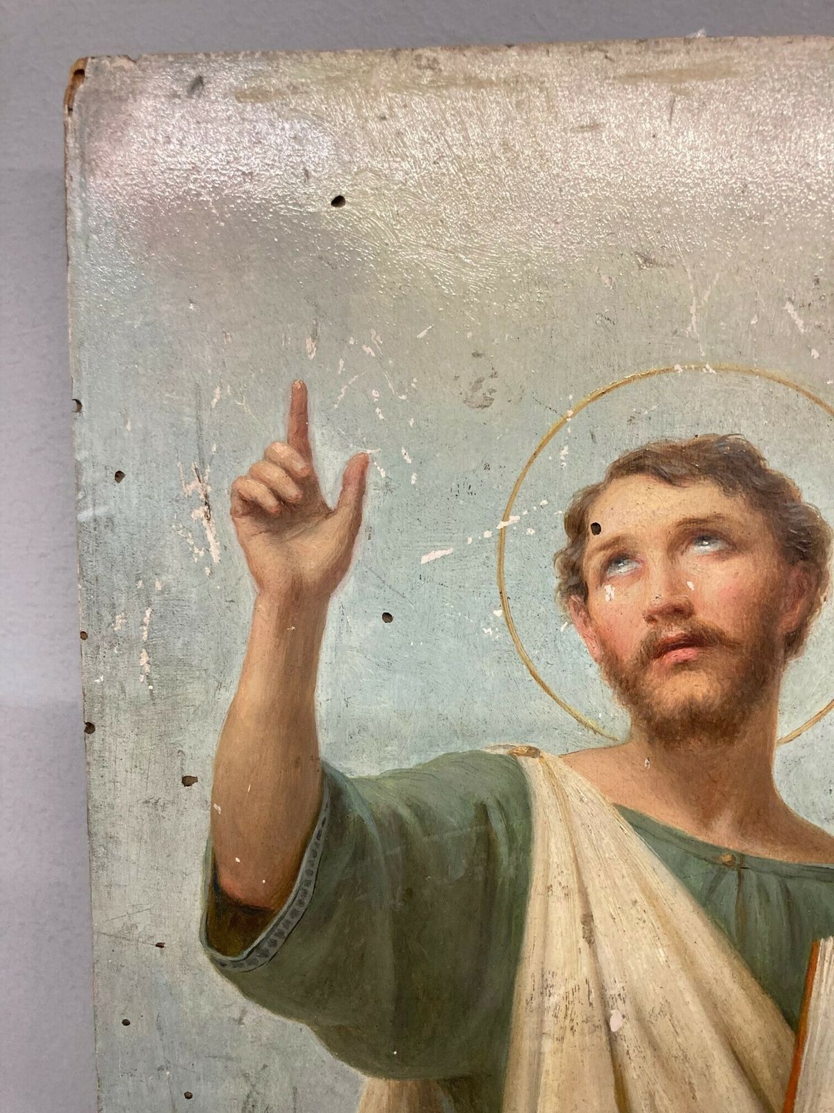 Ancient Icon Painting Of St  Aristide From The 18th Century Italian School photo buy