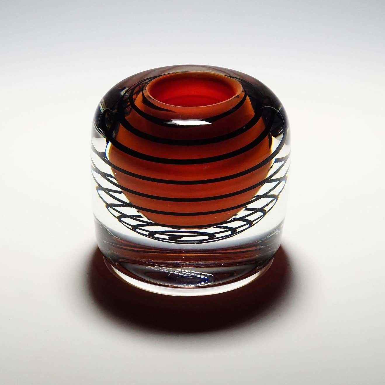 Massive Expo Vase By Olle Alberius For Orrefors Sweden 1973 photo Home Decor
