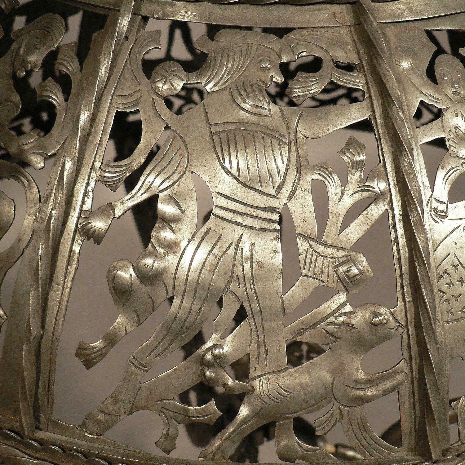 Antique Handforged Mediaeval Iron Lustre From A German Castle photo 2890.0